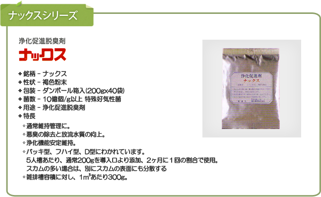 浄化槽関連商品 | 東和酵素株式会社 | 微生物の力で限りなく地球環境を保全する